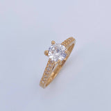 Anillo Solitario Puente 2.35gr / T6 1/4 / Oro 18K $