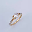 Anillo Solitario Churumbela 1.75gr / T7 / Oro 18K $