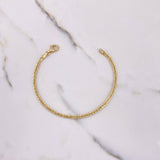 Pulso As Tridimensional 6.25gr / 19cm / 2.3mm Oro Amarillo +3 18K &