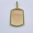Dije Placa 9.6gr / 4.8cm / Oro 18K $
