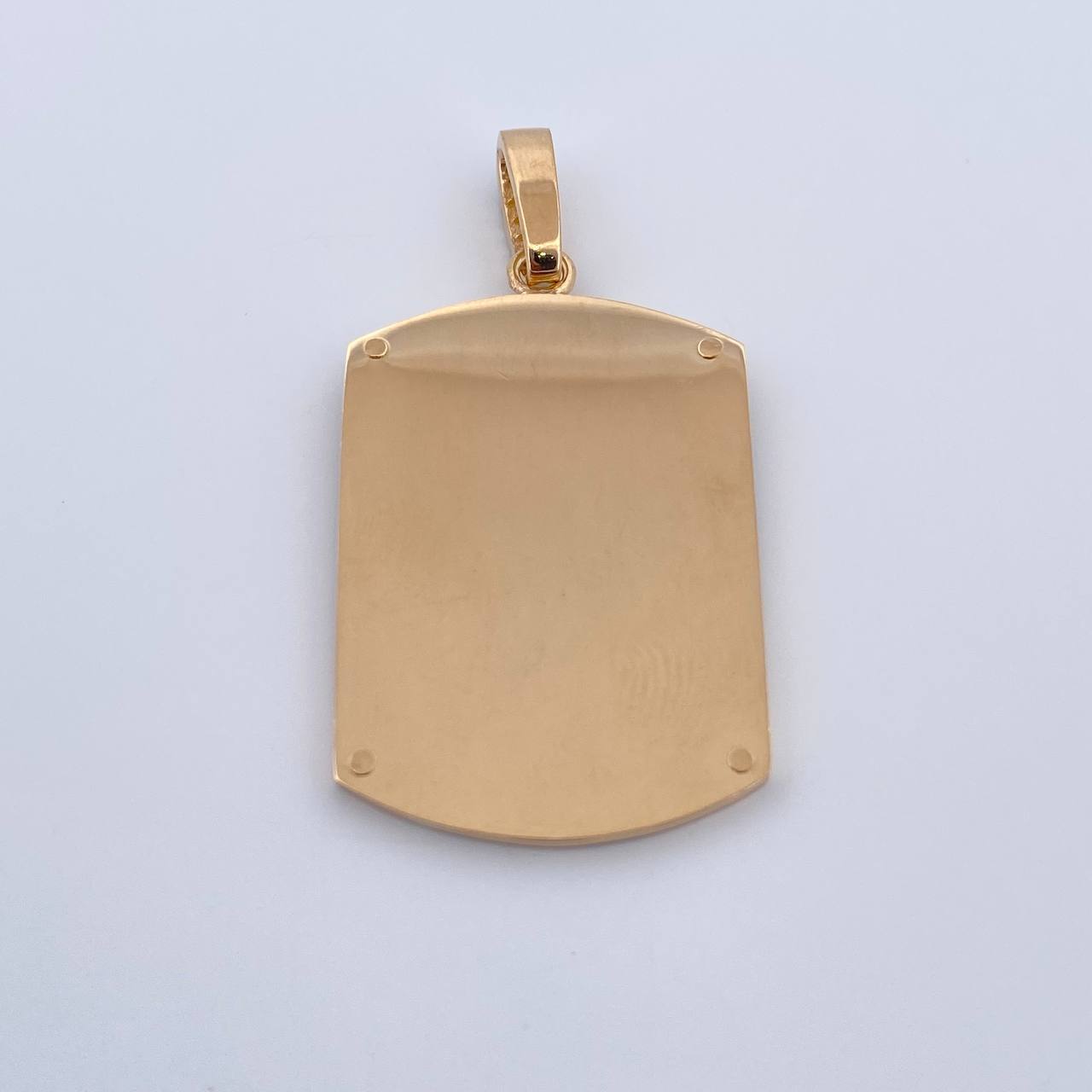 Dije Placa 9.6gr / 4.8cm / Oro 18K $