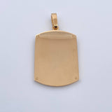 Dije Placa 9.6gr / 4.8cm / Oro 18K $
