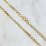 Cadena Garibaldi 2.5gr / 50cm / 2.4mm Oro Amarillo +3 18K ©