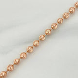 Cadena Militar Media Luna 15.85 g / 61 cm / 4 mm Oro Rosa 18K