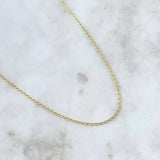 Cadena Espiga 1.65gr / 45cm / 1.2mm Oro Amarillo 18K
