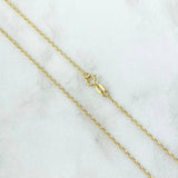 Cadena Espiga 1.65gr / 45cm / 1.2mm Oro Amarillo 18K