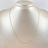 Cadena Espiga 1.65gr / 45cm / 1.2mm Oro Amarillo 18K