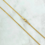 Cadena China 3.5gr / 45cm / 1.5mm Oro Amarillo +0 18K *