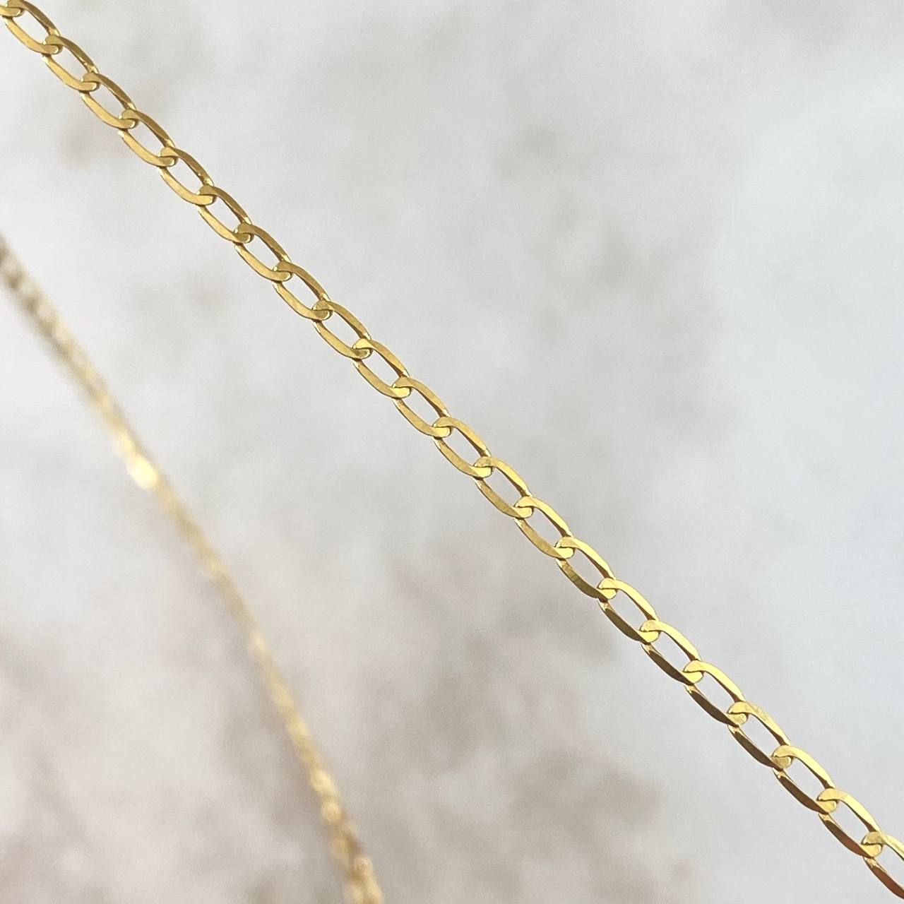 Cadena Cubana 1.9gr / 45cm / 1.6mm Oro Amarillo +1 18K