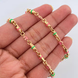 Cadena Rustica Corazones 27.2gr / 61cm / Oro Amarillo 18K $