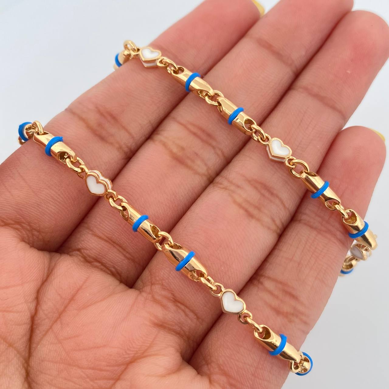 Cadena Rustica Corazones 26.4gr / 60.6cm / Oro Amarillo 18K $