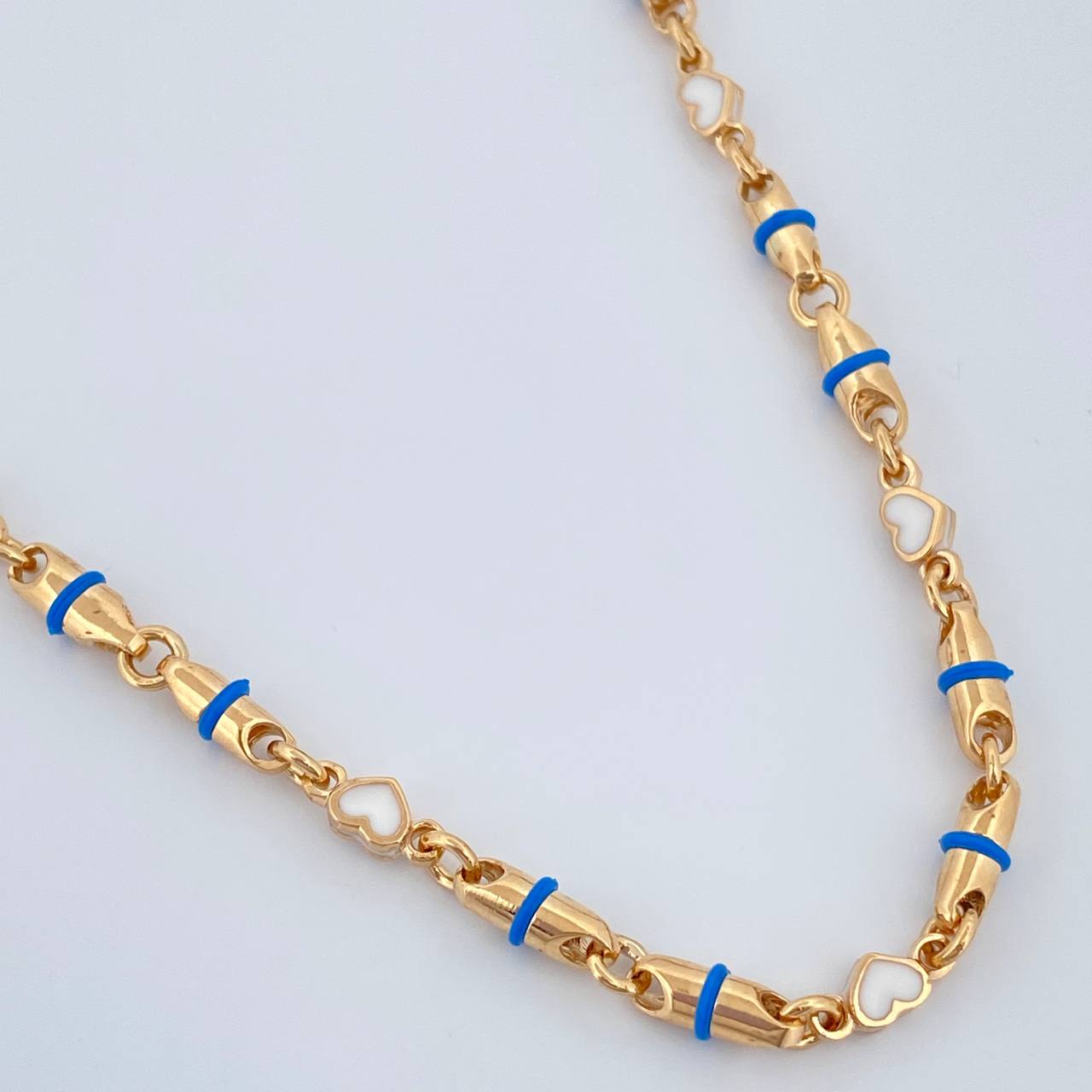 Cadena Rustica Corazones 26.4gr / 60.6cm / Oro Amarillo 18K $