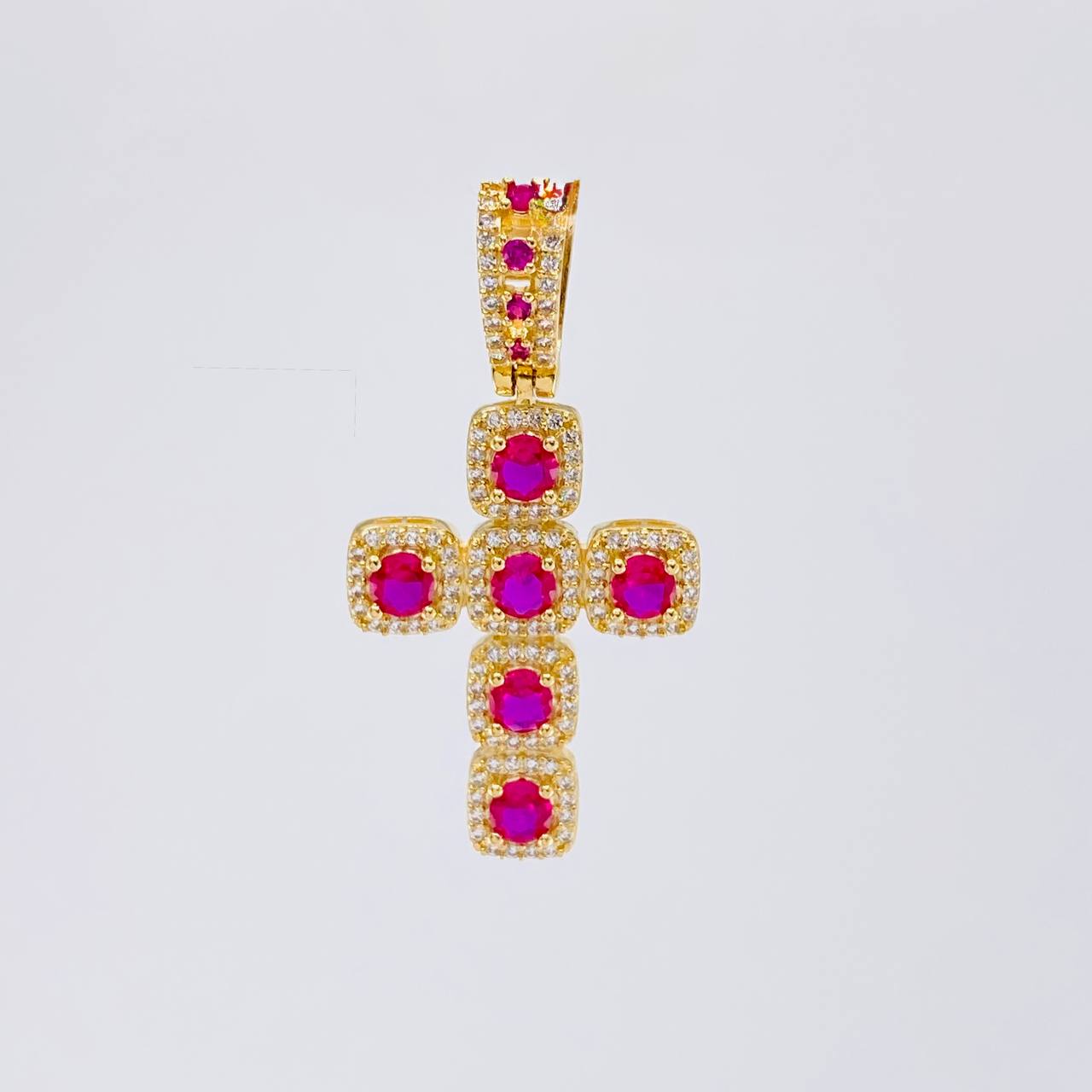 Dije Cruz Tupida 6.1g / 4.3cm Oro Amarillo 18K