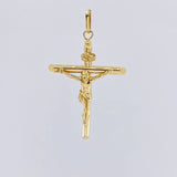 Dije Cruz Puntas Planas 2.45g / 5.7cm Oro Amarillo 18K