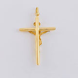 Dije Cruz Puntas Planas 2.45g / 5.7cm Oro Amarillo 18K