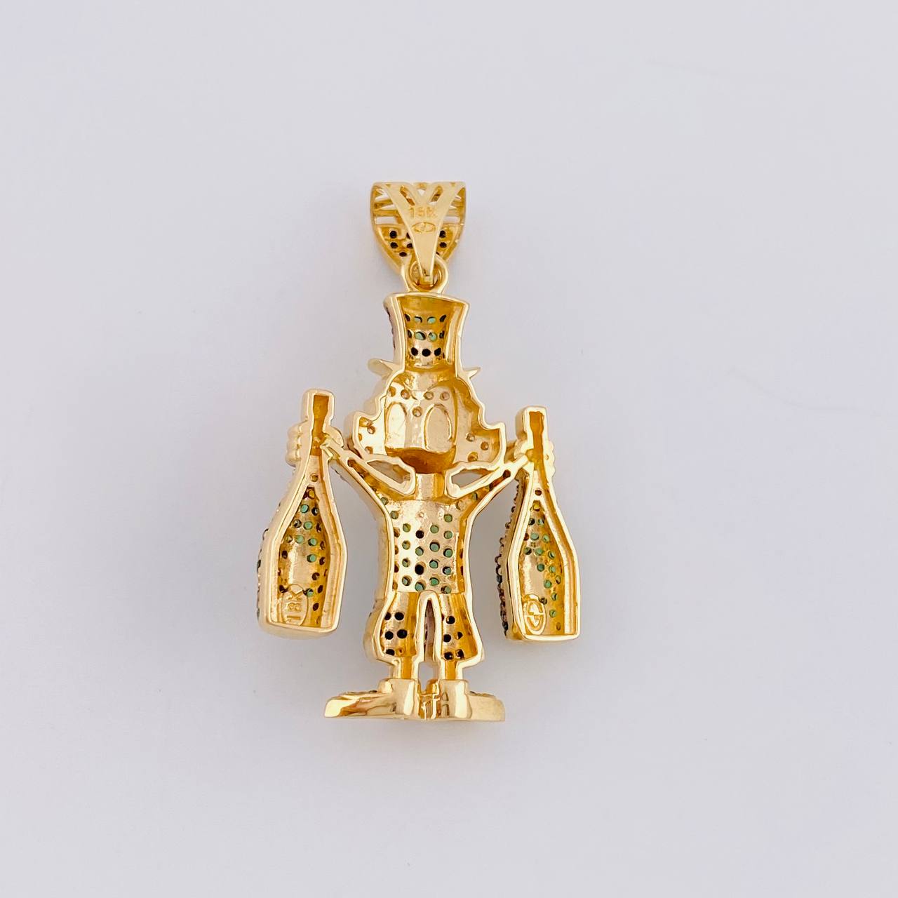 Dije Pato Botellas de Champagne 8.3g / 4cm Oro Amarillo 18K