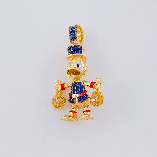 Dije Pato Bolsas Dinero 6.1g / 3.4cm Oro Amarillo 18K