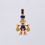 Dije Pato Bolsas Dinero 6.2g / 3.5cm Dos Oros Amarillo Blanco 18K