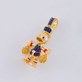 Dije Pato Bolsas Dinero 6.2g / 3.5cm Dos Oros Amarillo Blanco 18K