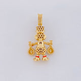 Dije Pato Bolsas Dinero 6.2g / 3.5cm Dos Oros Amarillo Blanco 18K