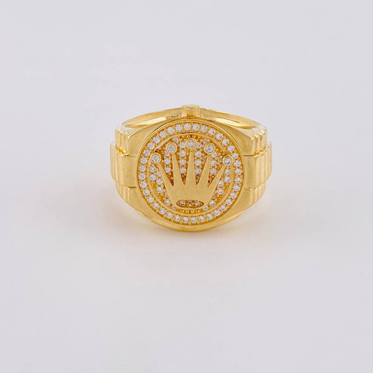 Anillo Corona Real 5.8g / T10 1/2 Oro Amarillo 18K