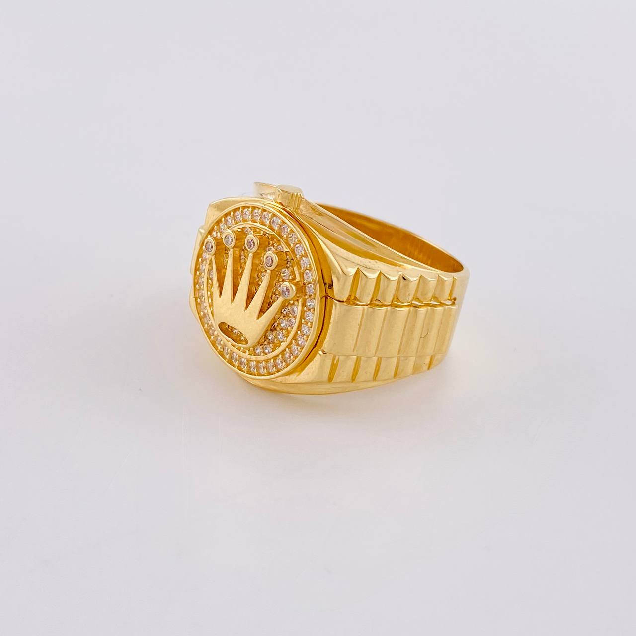 Anillo Corona Real 5.8g / T10 1/2 Oro Amarillo 18K