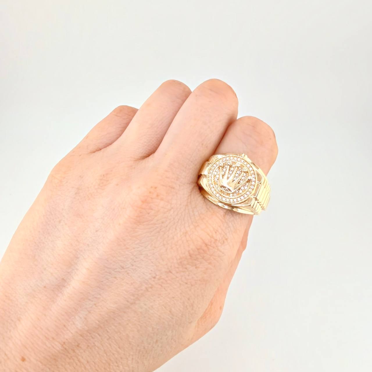 Anillo Corona Real 5.8g / T10 1/2 Oro Amarillo 18K