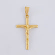 Dije Cruz Lisa 2.1g / 4.3cm Oro Amarillo 18K