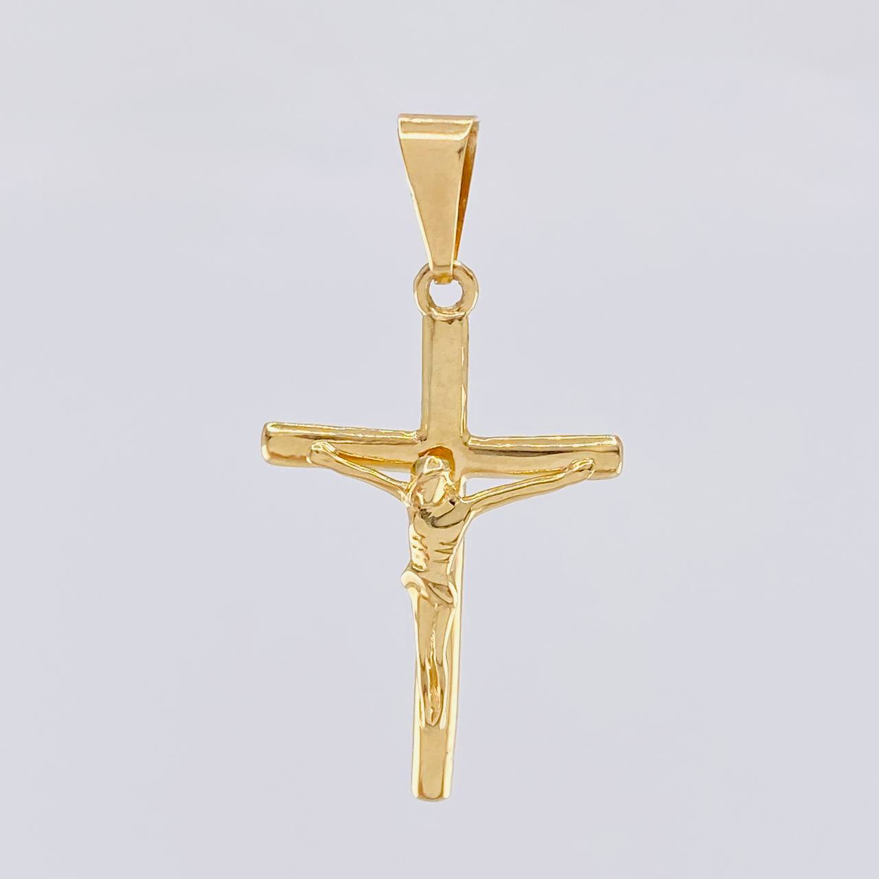 Dije Cruz Lisa 2.1g / 4.3cm Oro Amarillo 18K