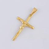 Dije Cruz Lisa 2.1g / 4.3cm Oro Amarillo 18K