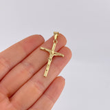 Dije Cruz Lisa 2.1g / 4.3cm Oro Amarillo 18K