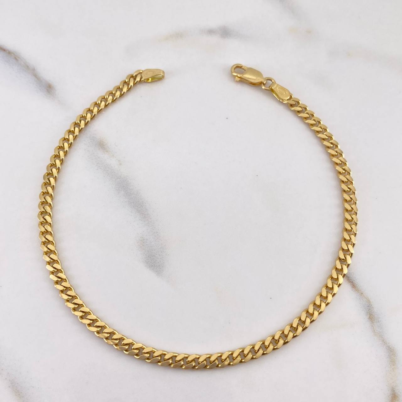 Pulso Cubano 8.55gr / 21cm / 3.2mm Oro Amarillo +0 18K $