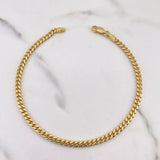 Pulso Cubano 8.55gr / 21cm / 3.2mm Oro Amarillo +0 18K $