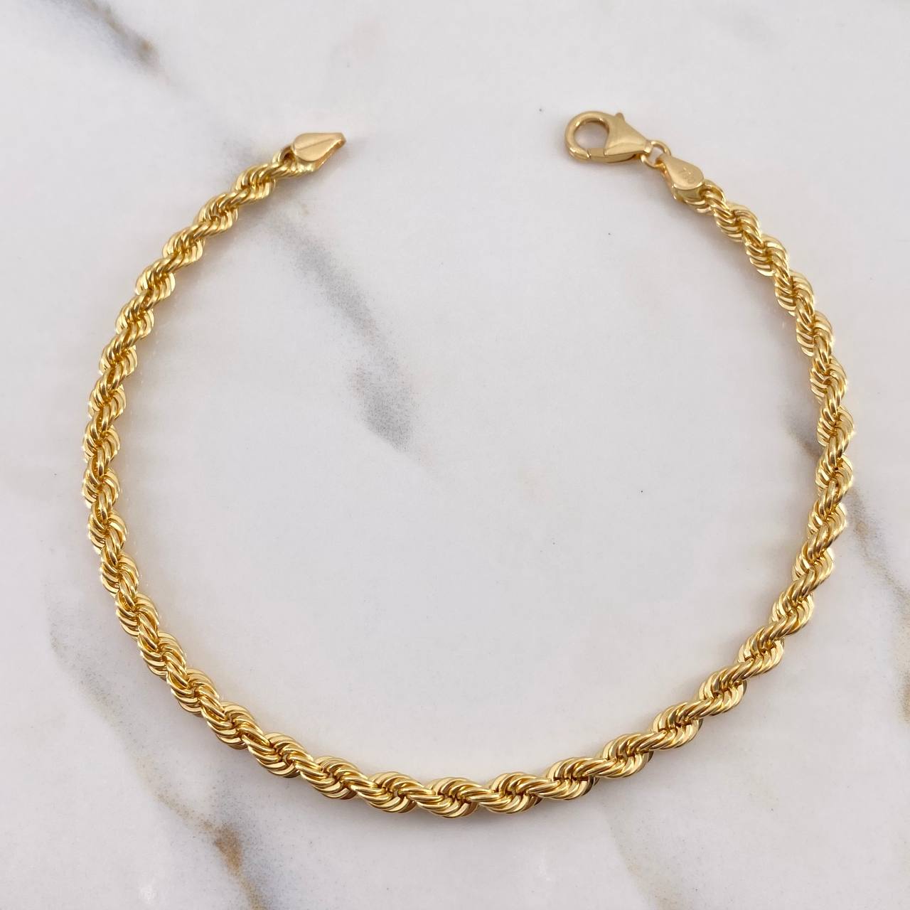 Pulso Lazo 4.4gr / 21cm / 3.4mm Oro Amarillo +3 18K #