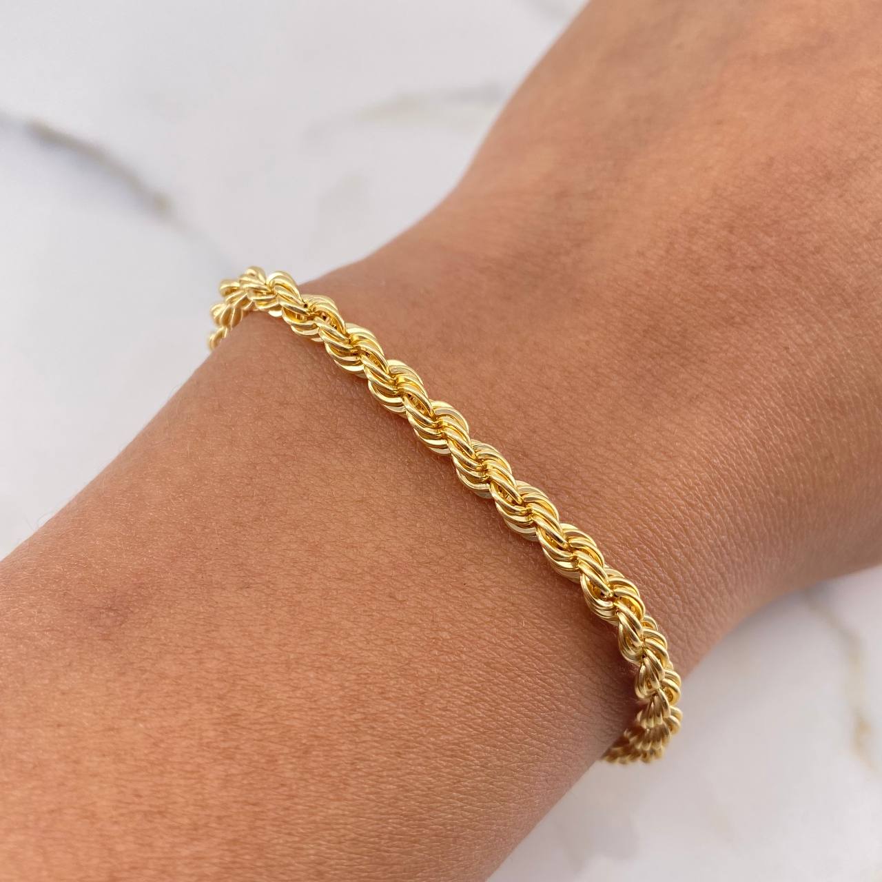 Pulso Lazo 4.4gr / 21cm / 3.4mm Oro Amarillo +3 18K #