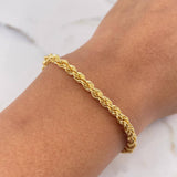 Pulso Lazo 4.4gr / 21cm / 3.4mm Oro Amarillo +3 18K #