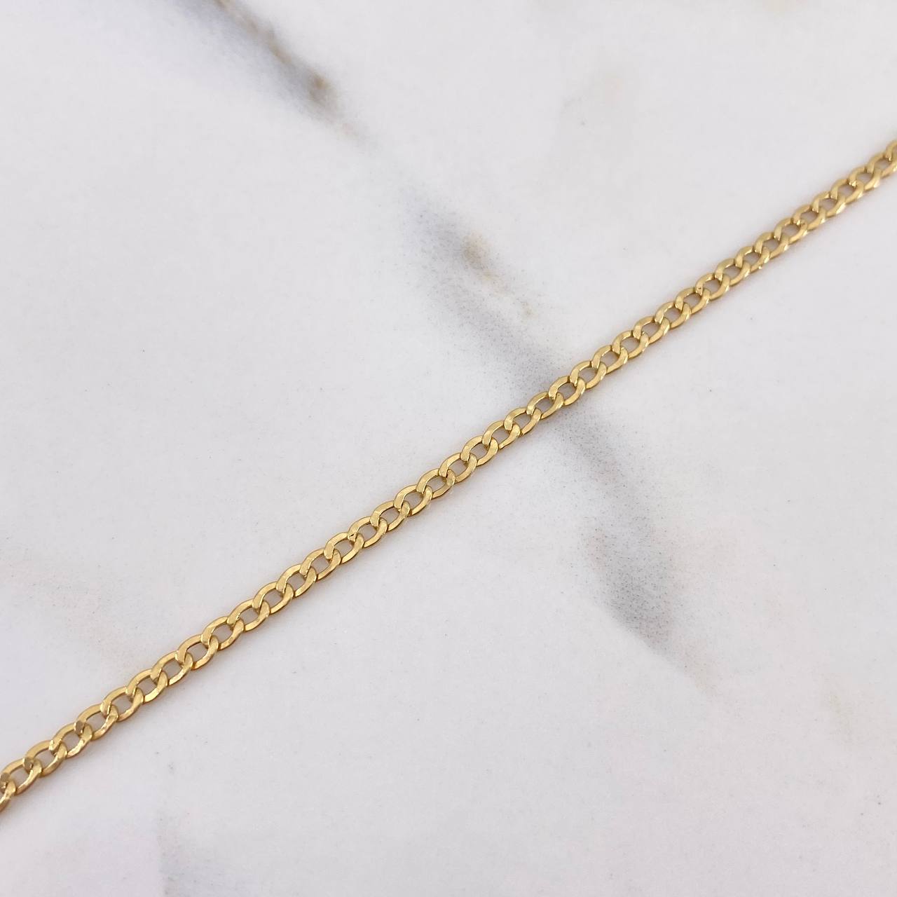 Pulso Cubano 1.15gr / 19cm / 2.2mm Oro Amarillo +1 18K #