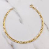 Pulso Figaro 2.25gr / 19cm / 3.1mm Oro Amarillo +1 18K &