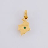 Dije Mapa Esmeralda 4pts 0.25g / 1.3cm Oro Amarillo 18K