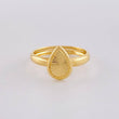 Anillo Gota Diamantada 1.05g / T8 1/4 Oro Amarillo 18K