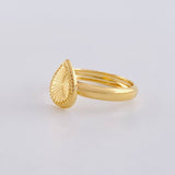 Anillo Gota Diamantada 1.05g / T8 1/4 Oro Amarillo 18K