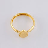 Anillo Gota Diamantada 1.05g / T8 1/4 Oro Amarillo 18K