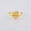 Anillo Trebol Diamantado 1.05g / T8 3/4 Oro Amarillo 18K