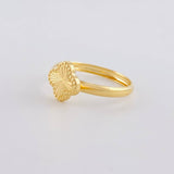 Anillo Trebol Diamantado 1.1g / T10 Oro Amarillo 18K
