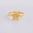 Anillo Estrella Diamantada 1g / T5 1/4 Oro Amarillo 18K