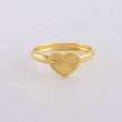 Anillo Corazon Diamantado 1.1g / T9 1/2 Oro Amarillo 18K