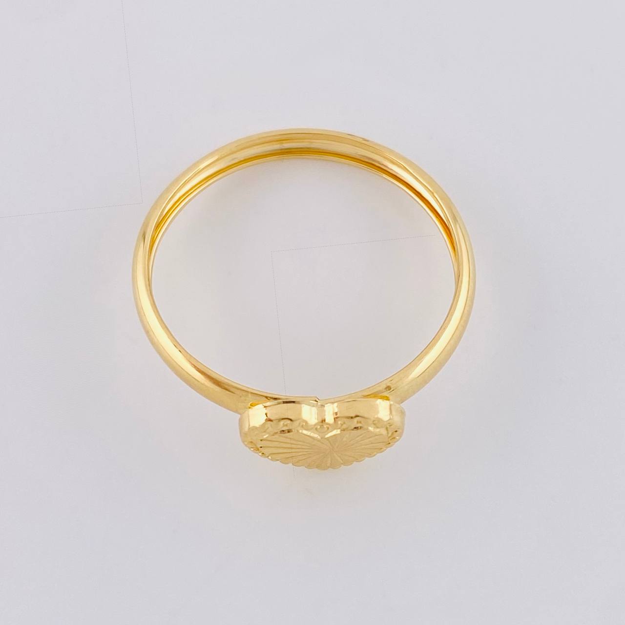 Anillo Corazon Diamantado 1.1g / T9 1/2 Oro Amarillo 18K