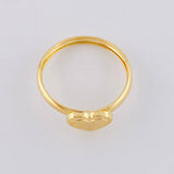 Anillo Corazon Diamantado 1.1g / T8 1/2 Oro Amarillo 18K