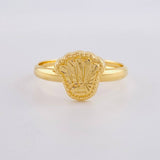 Anillo Corona Diamantada 1.1g / T8 1/2 Oro Amarillo 18K