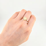 Anillo Corona Diamantada 1.1g / T8 1/2 Oro Amarillo 18K